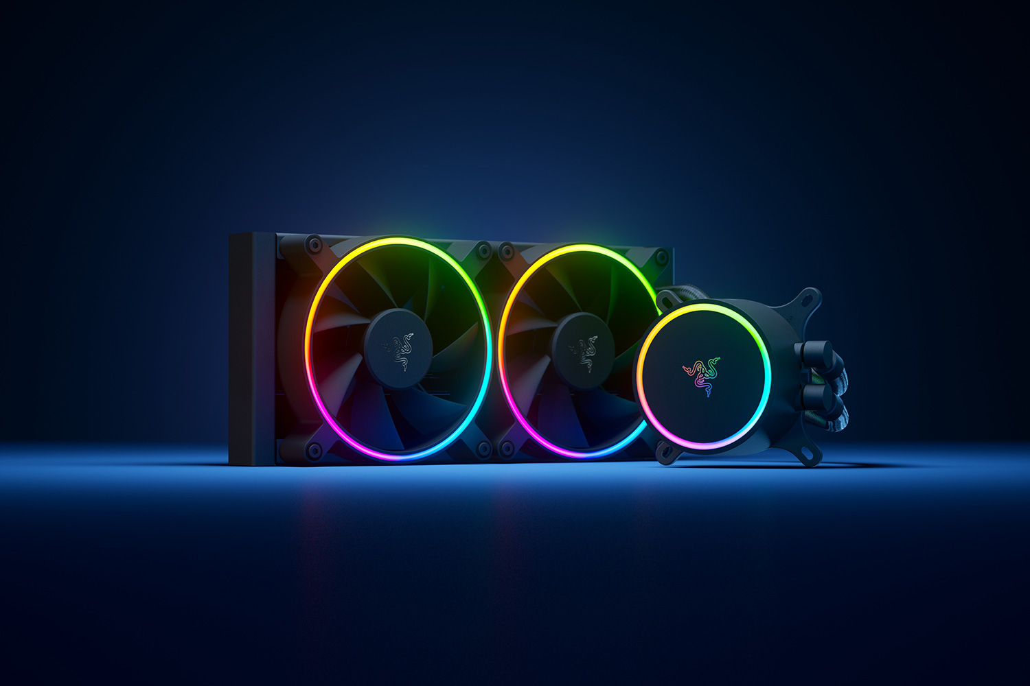 Razer Hanbo Chroma - RGB AIO Liquid Cooler 240MM (aRGB Pump Cap